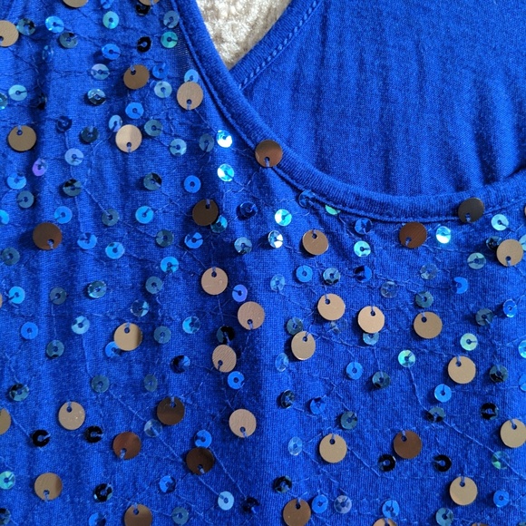 Express Sleeveless Sequin Tank Size S - Picture 4 of 4